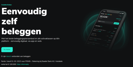 Beleggingsapp Scalable Capital